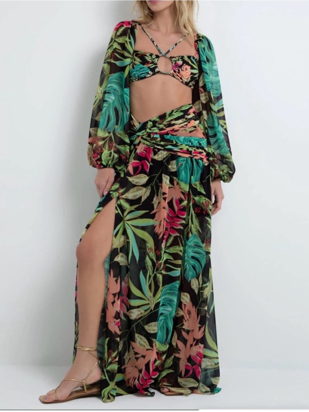 PatBO Black Tropicalia Set